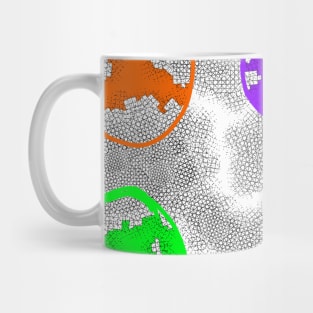colorful grey abstract texture art Mug
